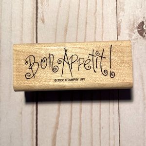 5/20$ RUBBER STAMP bon appétit!